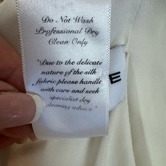 RUE DE SEINE Elegant Cream Sleeveless Dress Size 10 - Picture 5 of 17